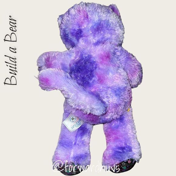 Build-A-Bear Purple Peace Cat Plush - Picture 3 of 7